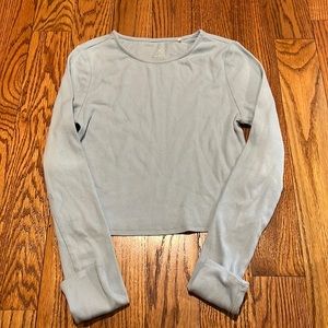 Long sleeve cropped shirt from Pacsun